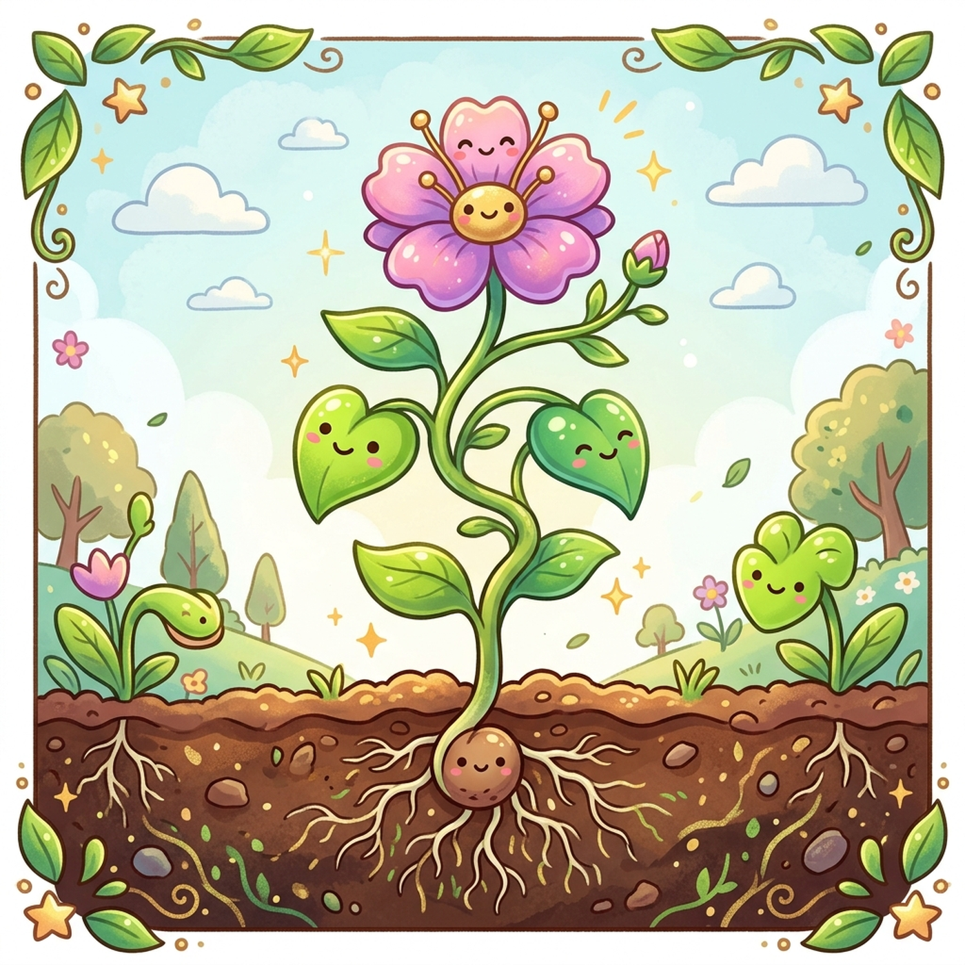 How do plants grow from seed to roots and flowers? episode artwork