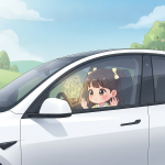 If the thorn on cars is the antenna, where is the antenna on a Tesla?