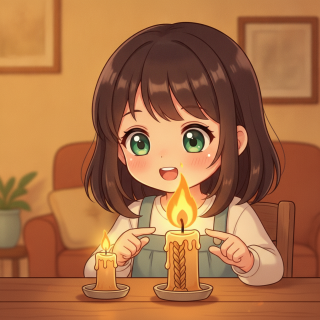 Why Does Candle Fire Get Bigger When the String Is Bigger?
